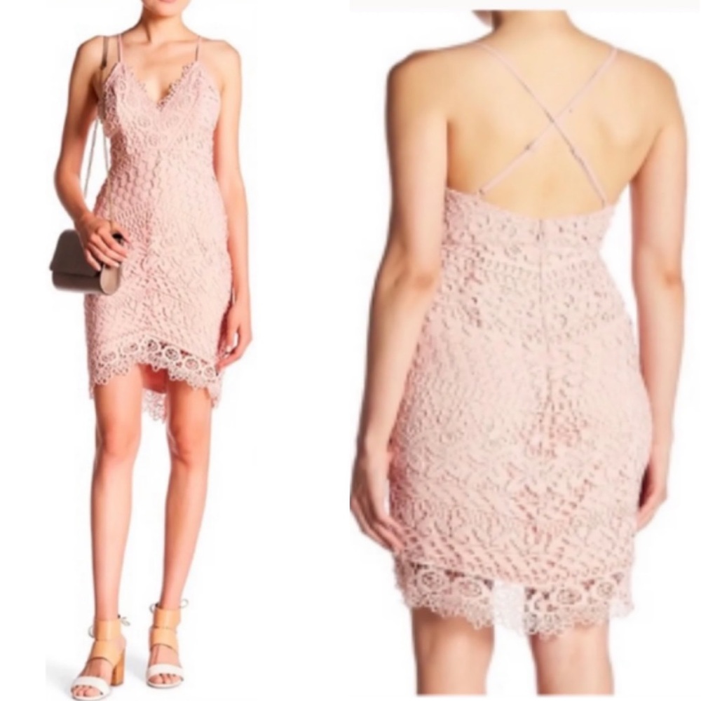 NWT ASTR the Label Blush Eyelet Dress. Size medium